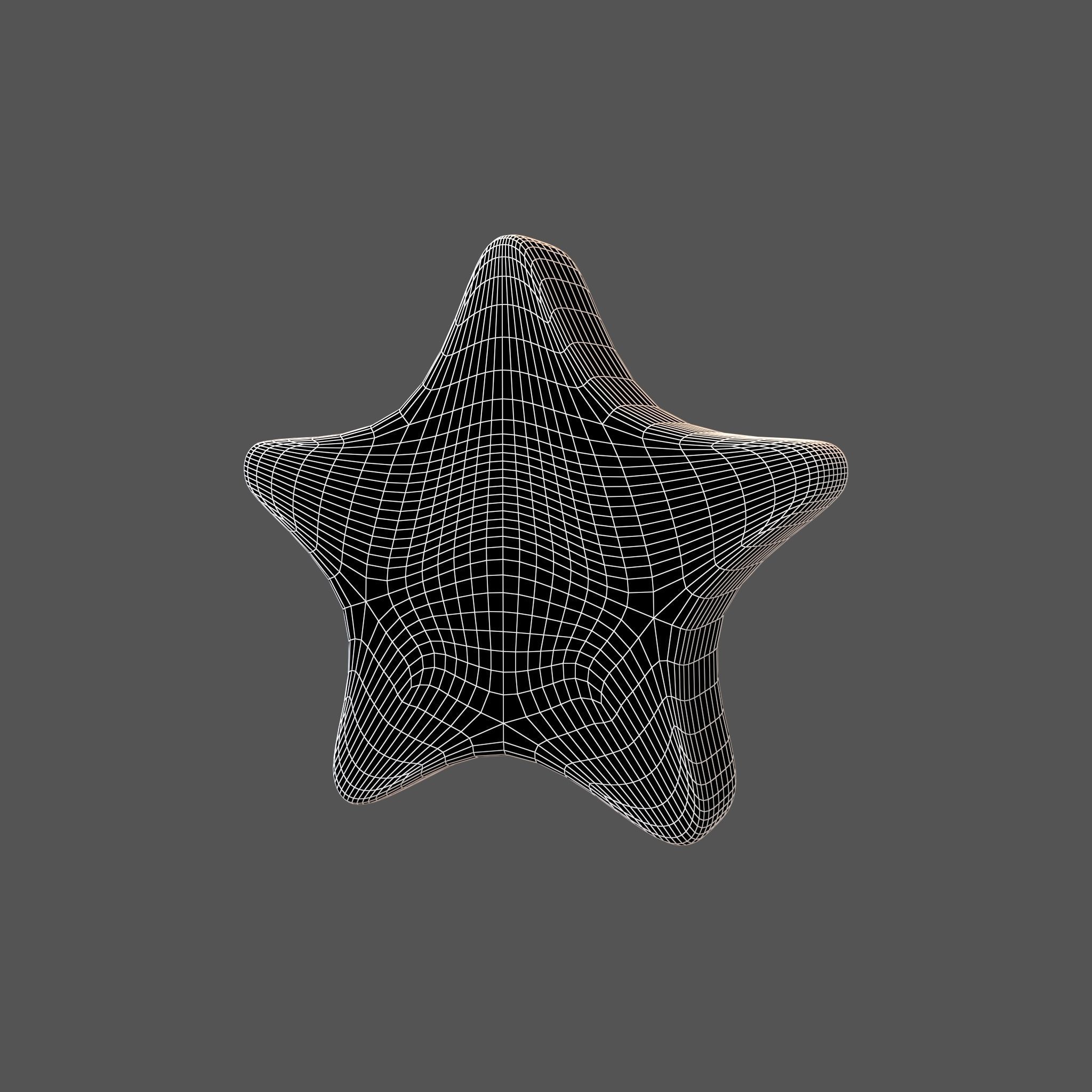 Star Emoji v2 002 Low-poly 3D model_4