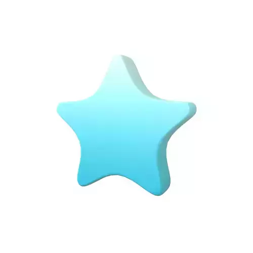 Star Emoji v2 003 Low-poly 3D model