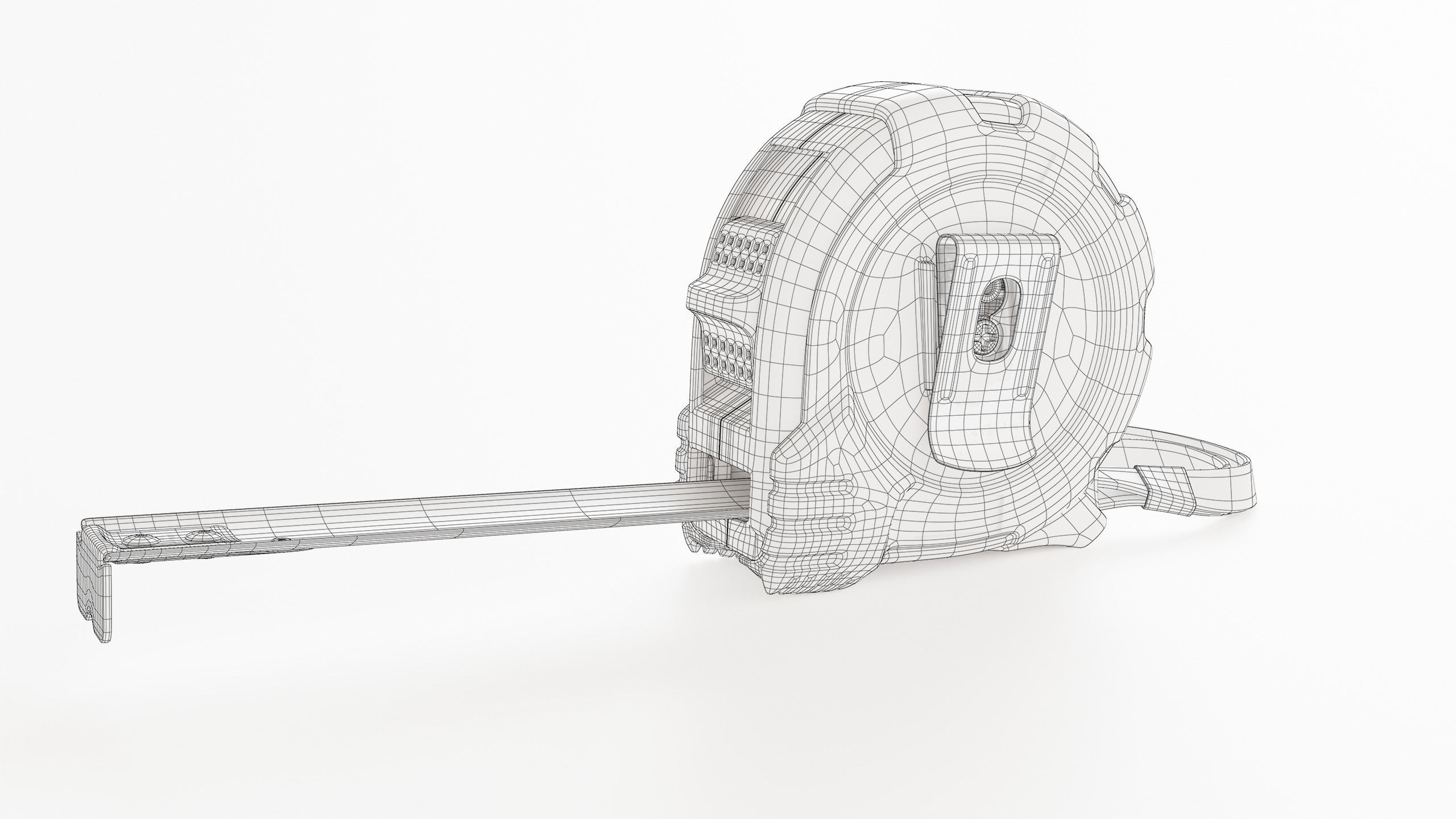 Metal retractable measuring tape 3D model_18