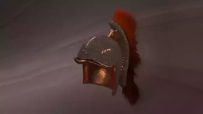 roman helmet Low-poly 3D model