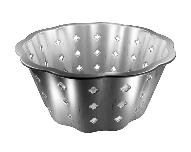 Classic Aluminium Tray 3D model_0