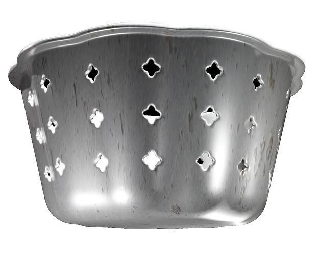 Classic Aluminium Tray 3D model_2