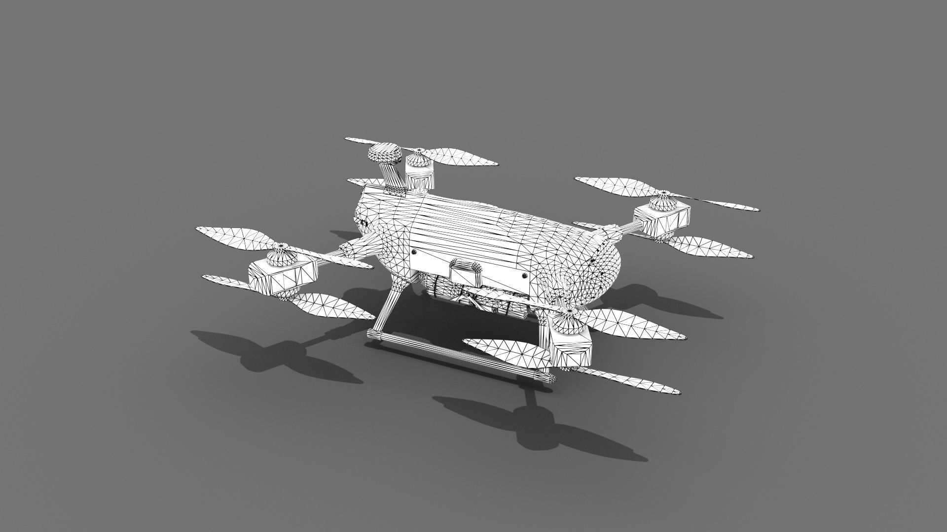 Lifeguard Drone Low-poly 3D model_21