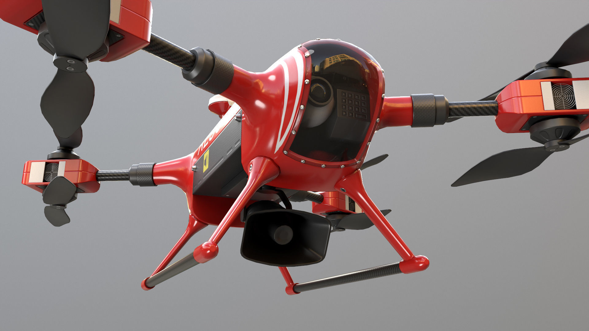 Lifeguard Drone Low-poly 3D model_18