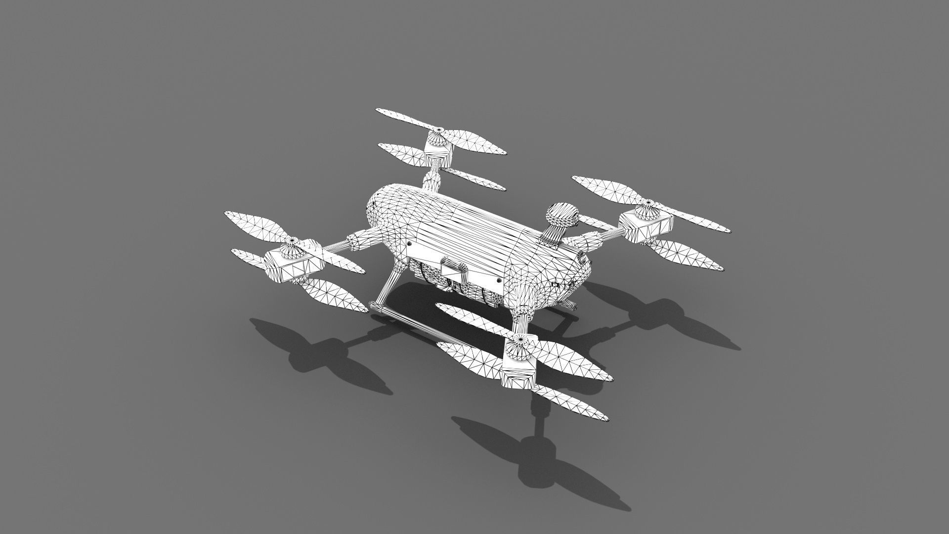 Lifeguard Drone Low-poly 3D model_20