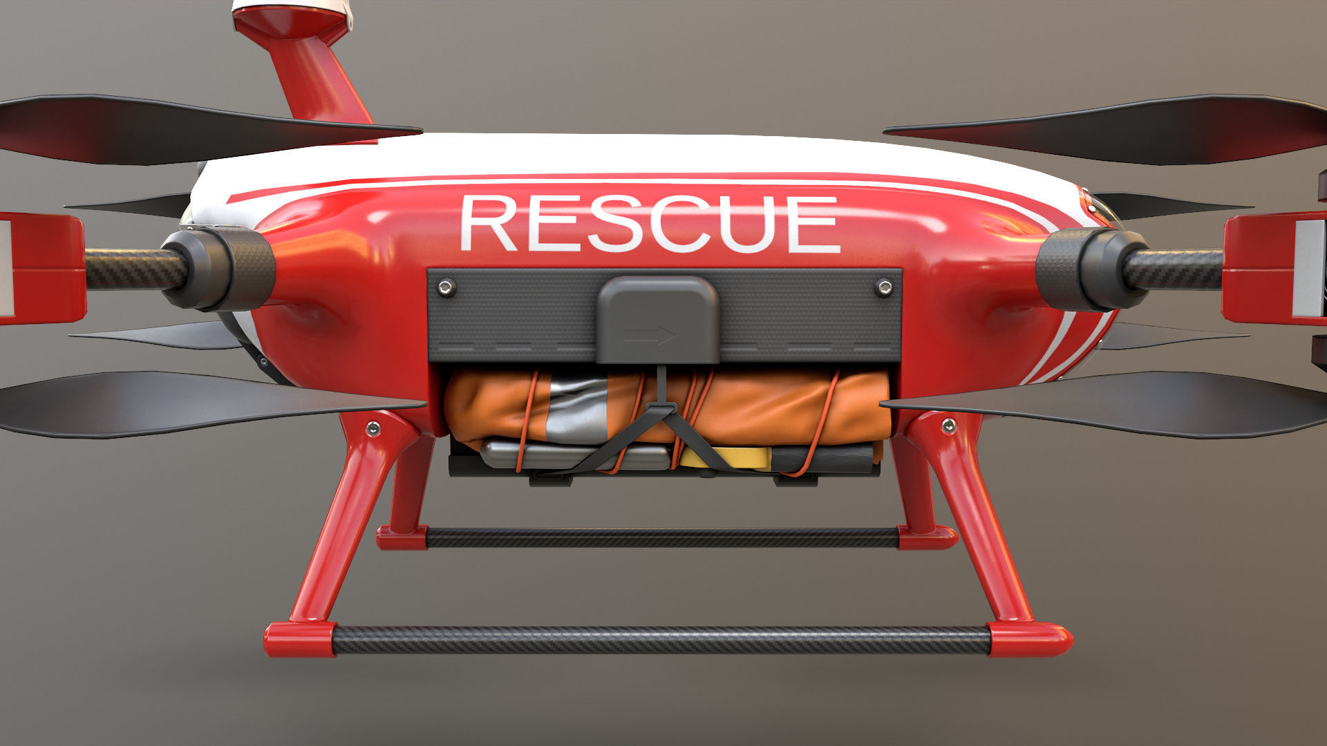 Lifeguard Drone Low-poly 3D model_8
