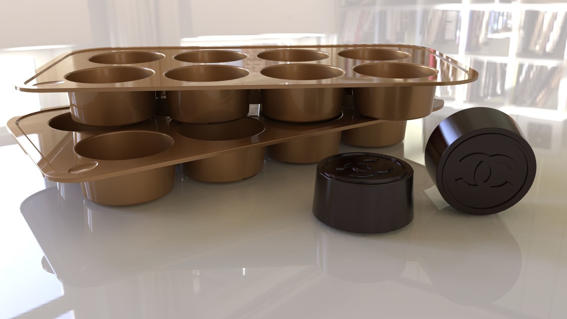 ice mold and chocolate mold 3D print model_2