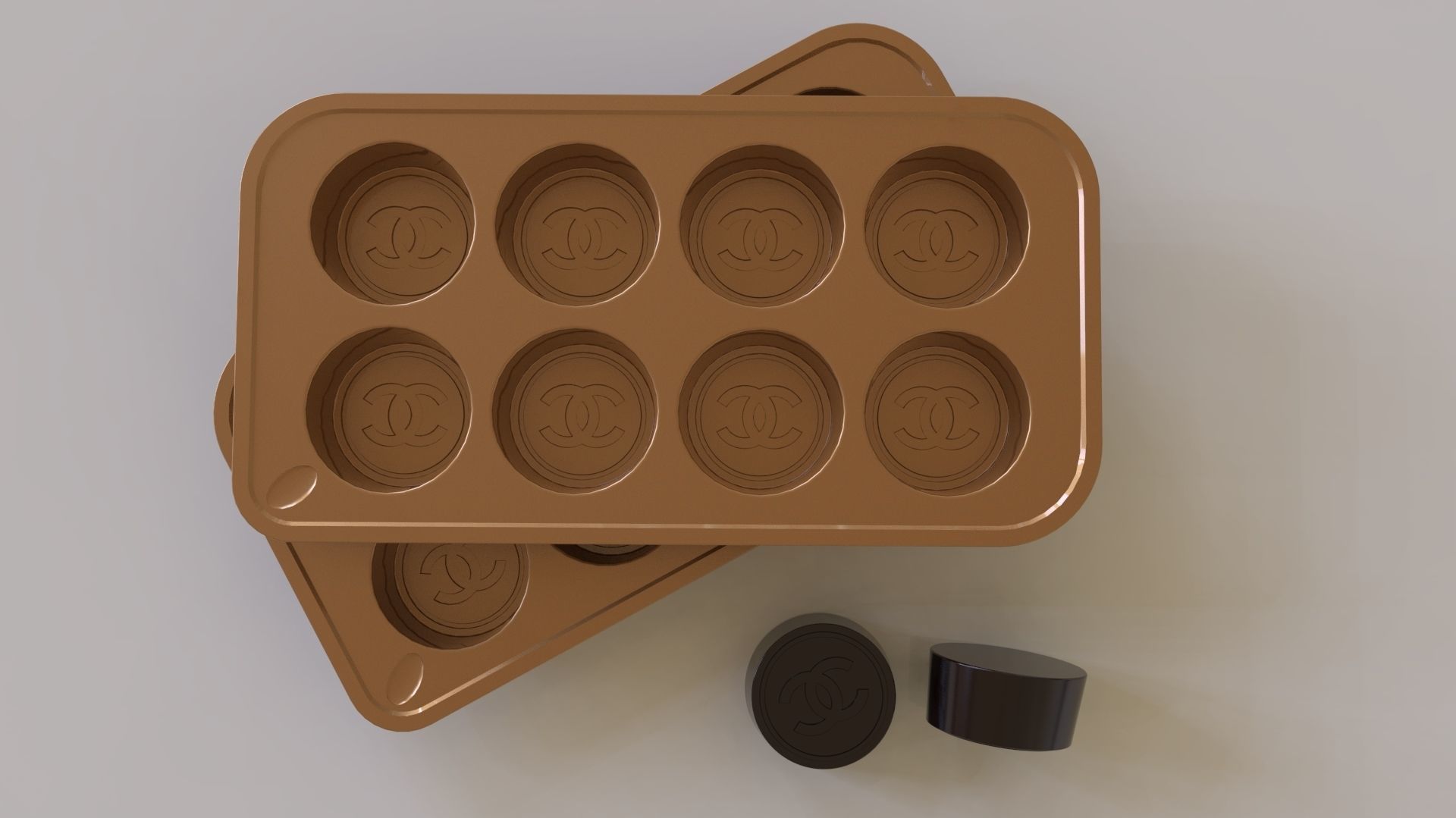 ice mold and chocolate mold 3D print model_3