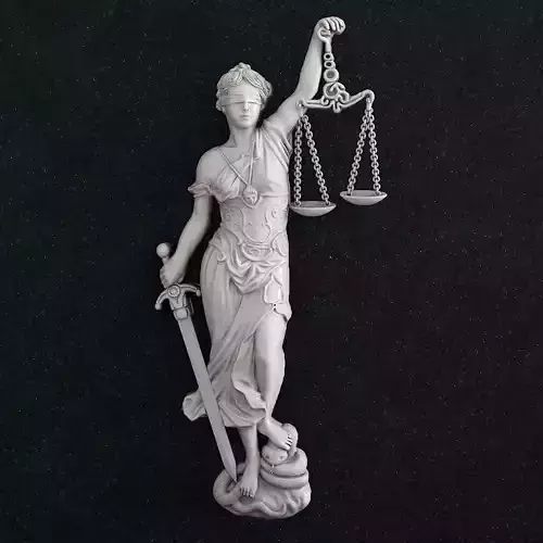 Statue of the law of Themis 3D print model