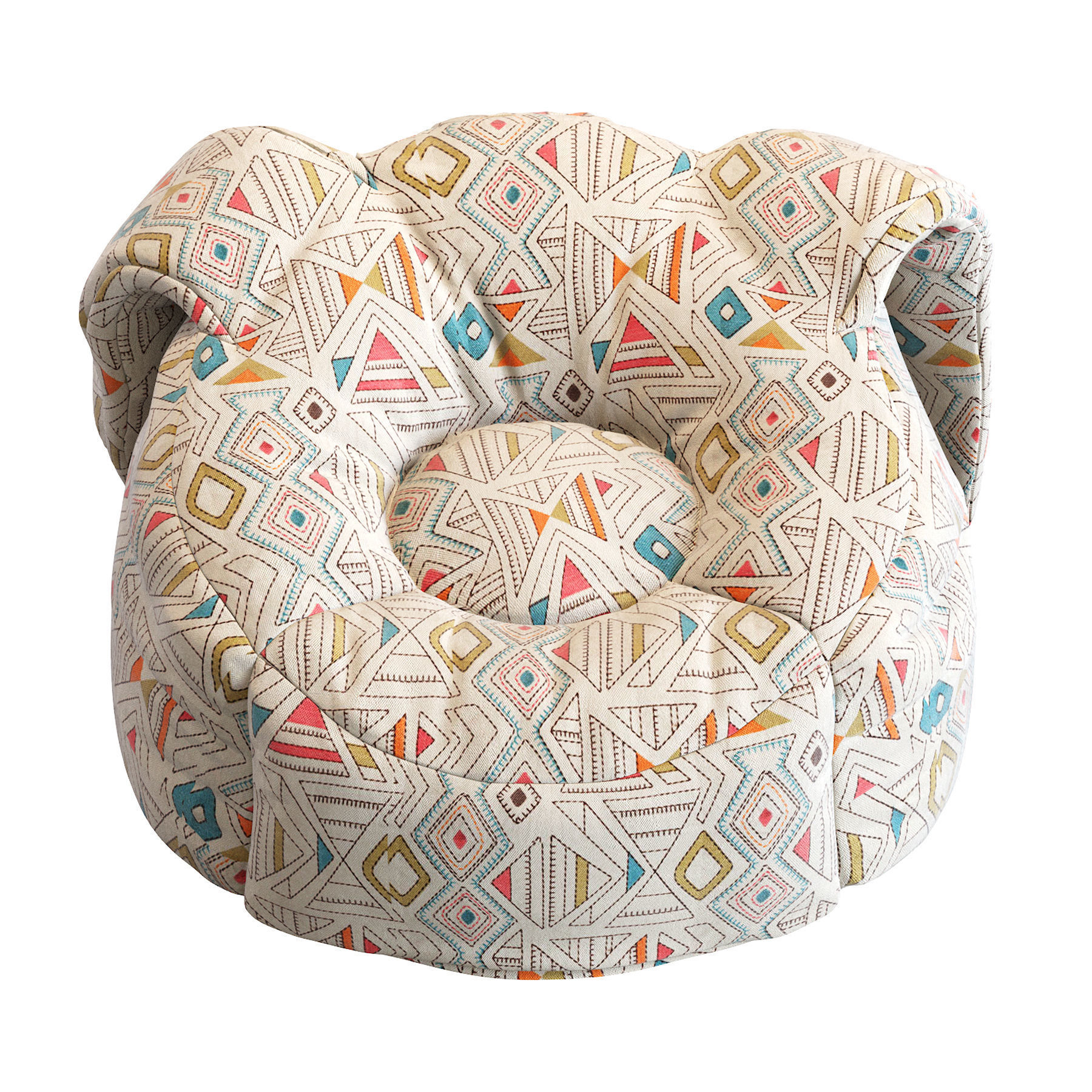 Animal Bean Bag Chairs 3D model_26