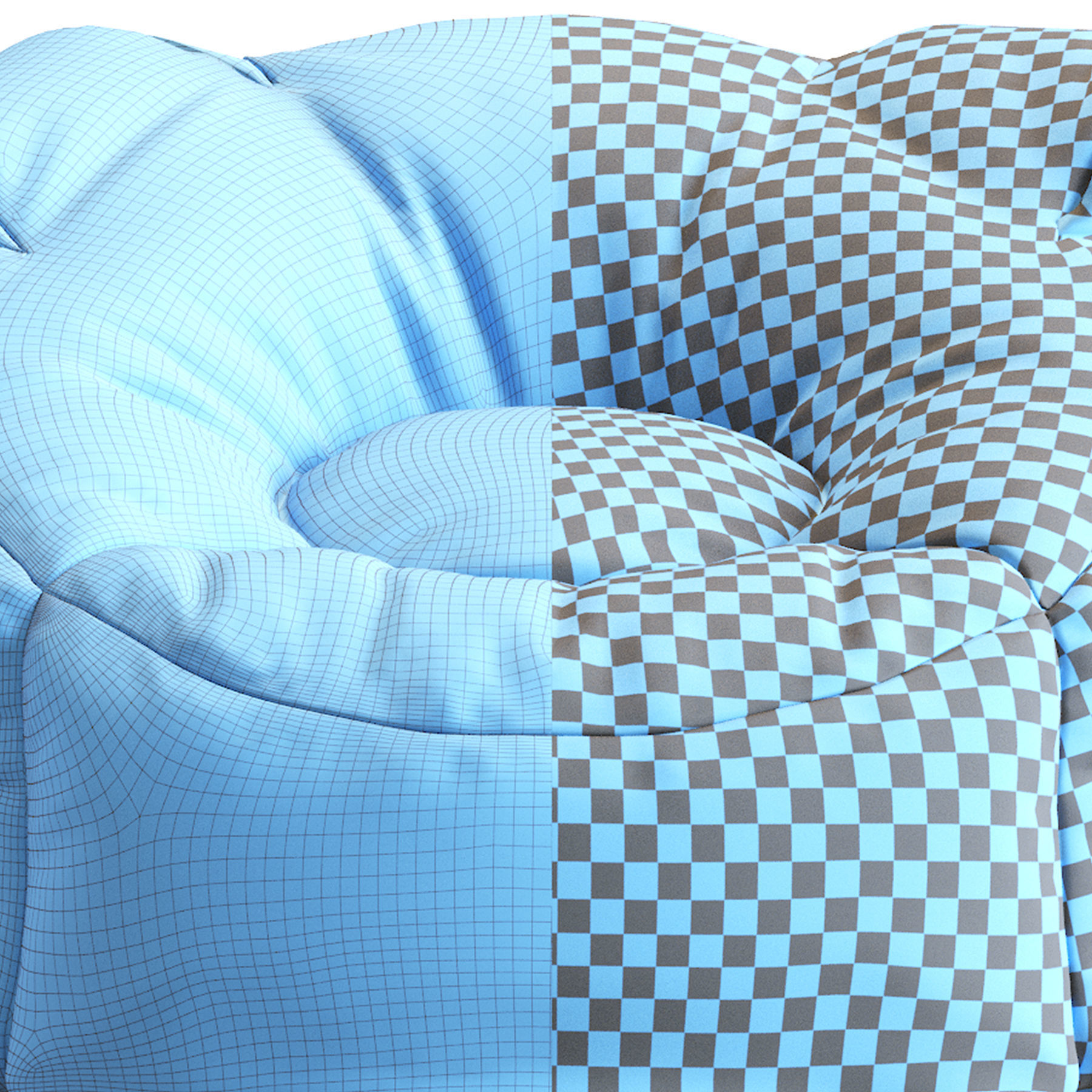 Animal Bean Bag Chairs 3D model_11