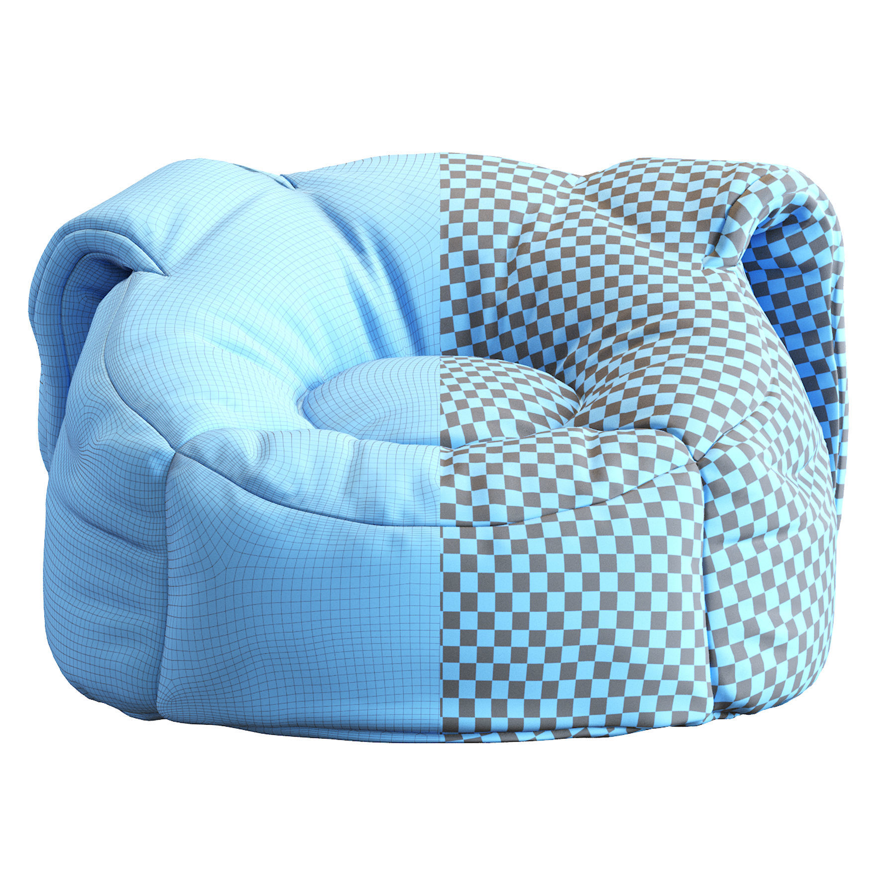 Animal Bean Bag Chairs 3D model_6