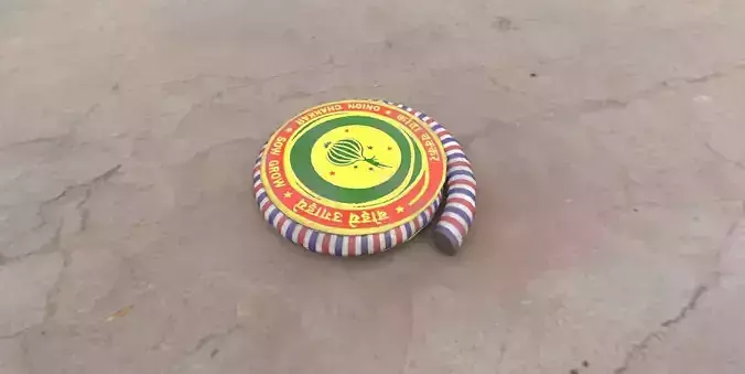 Diwali Chakri phataka 3d model low poly Game AR VR Ready MODEL