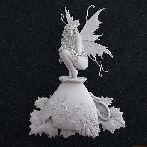 Fairy girl Elf Butterfly  3D print model