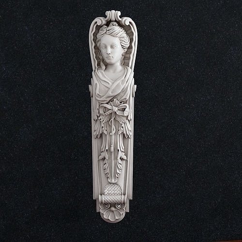 Statue of a woman Caryatid 3D print model