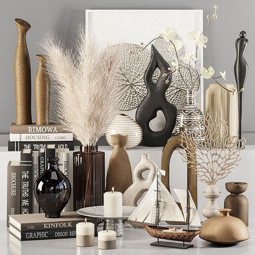 Decorative set01 3D model