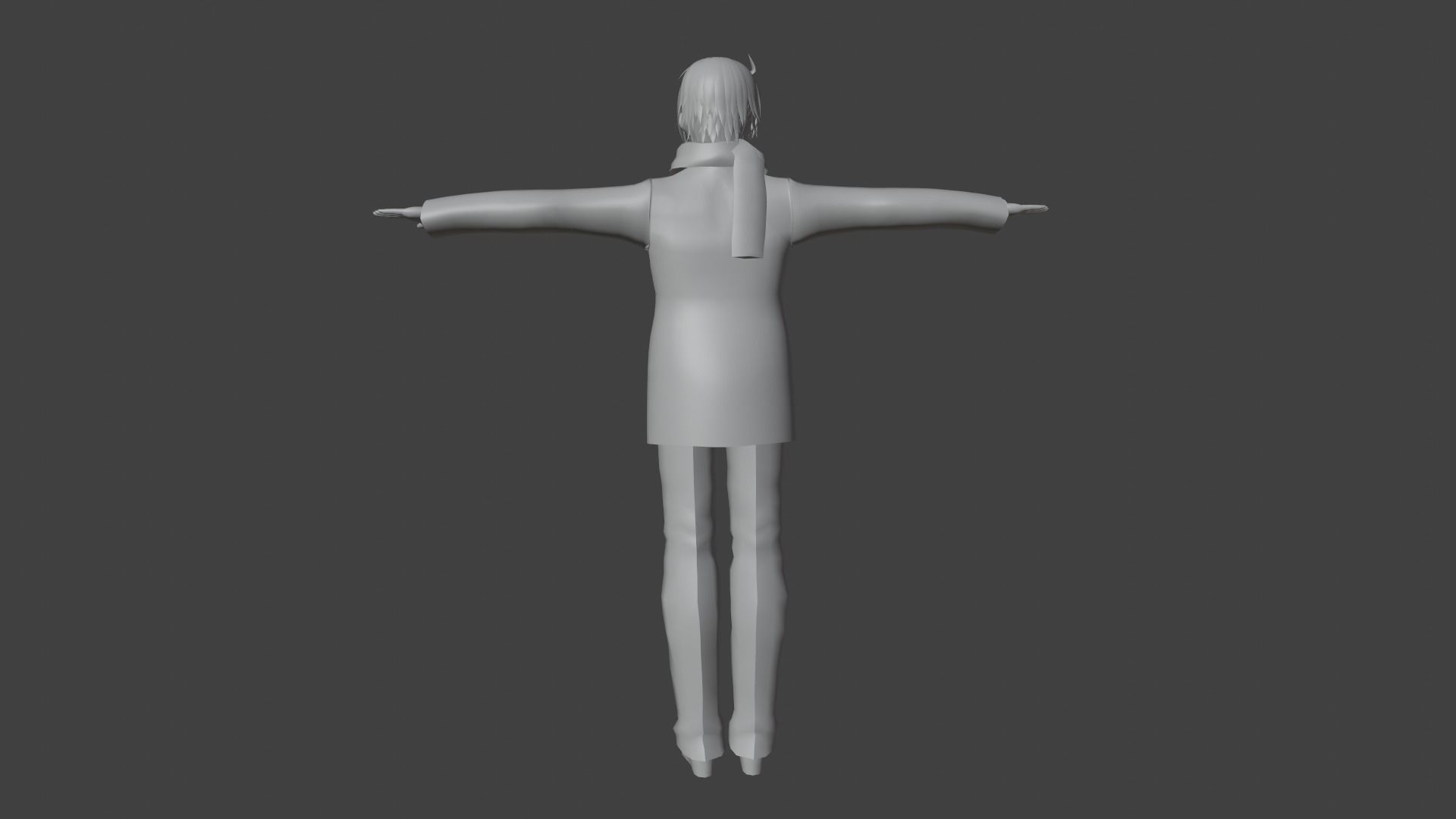 cute anime boy character - Daichi Low-poly 3D model_10