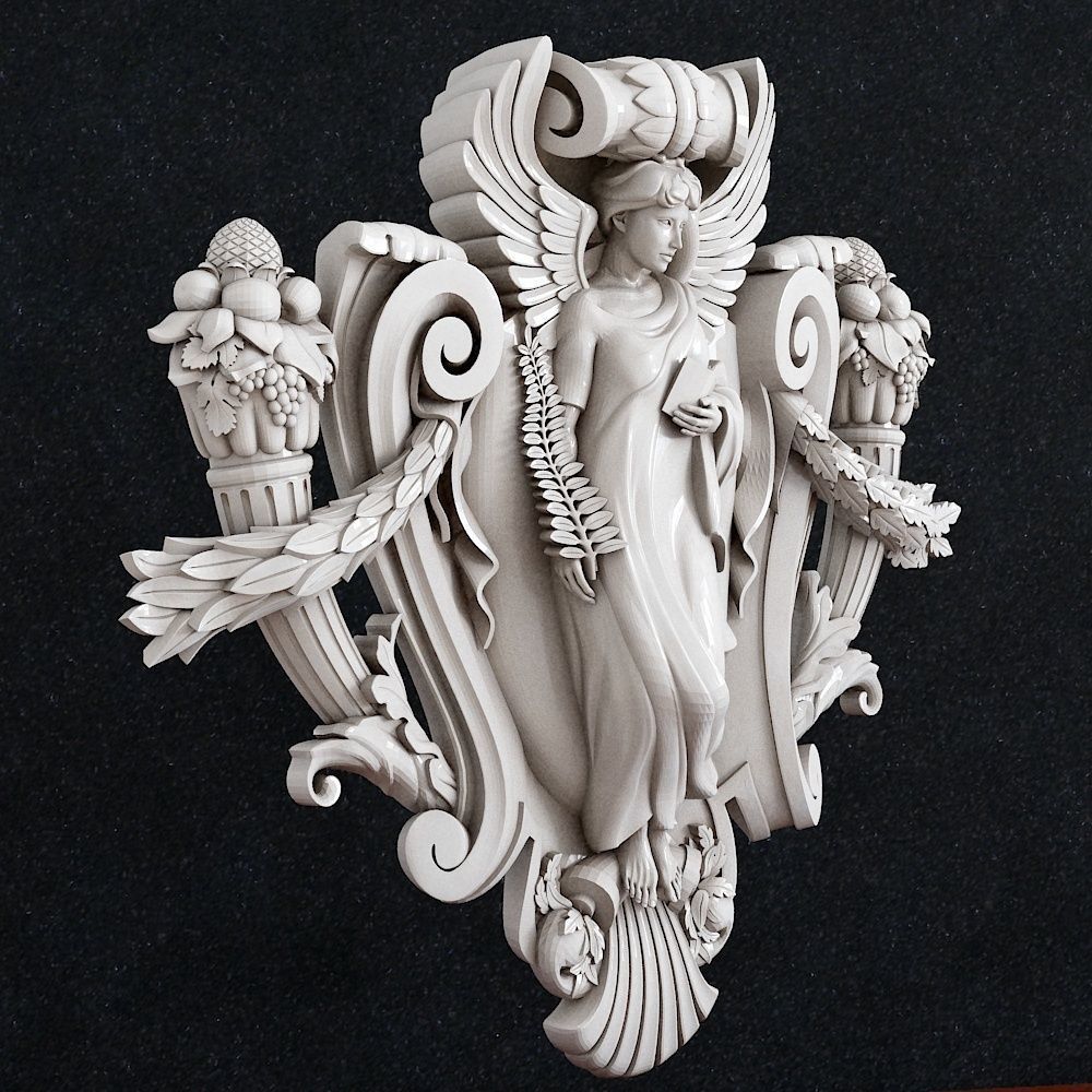 Statue Athena Muse  Goddess Virgo Muza 3D print model_1