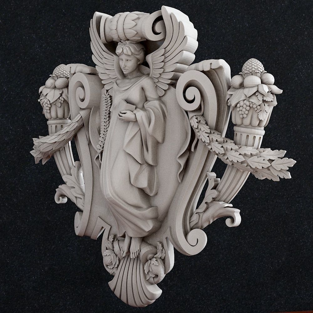 Statue Athena Muse  Goddess Virgo Muza 3D print model_2