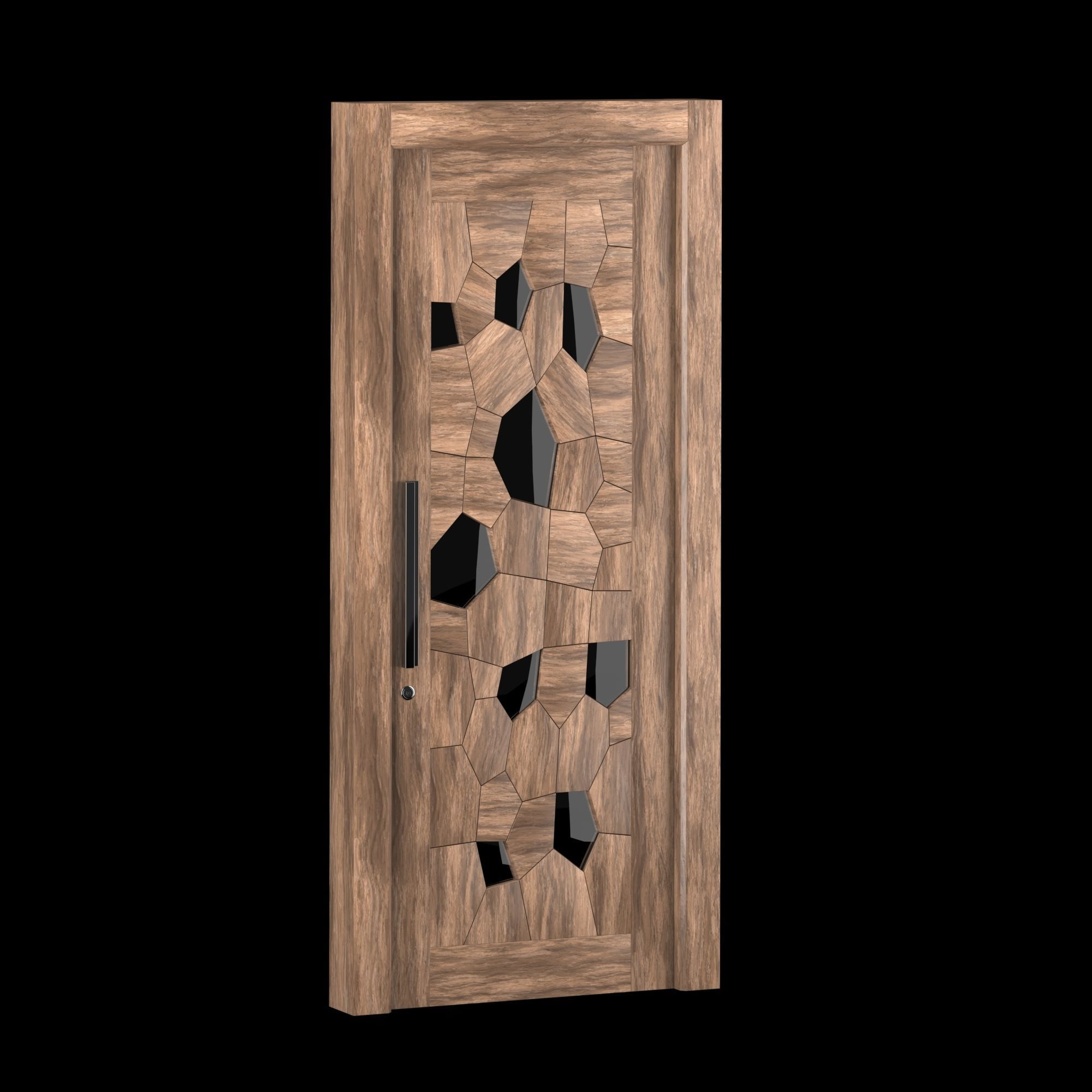 Interior-exterior Wooden Door 3D model_10
