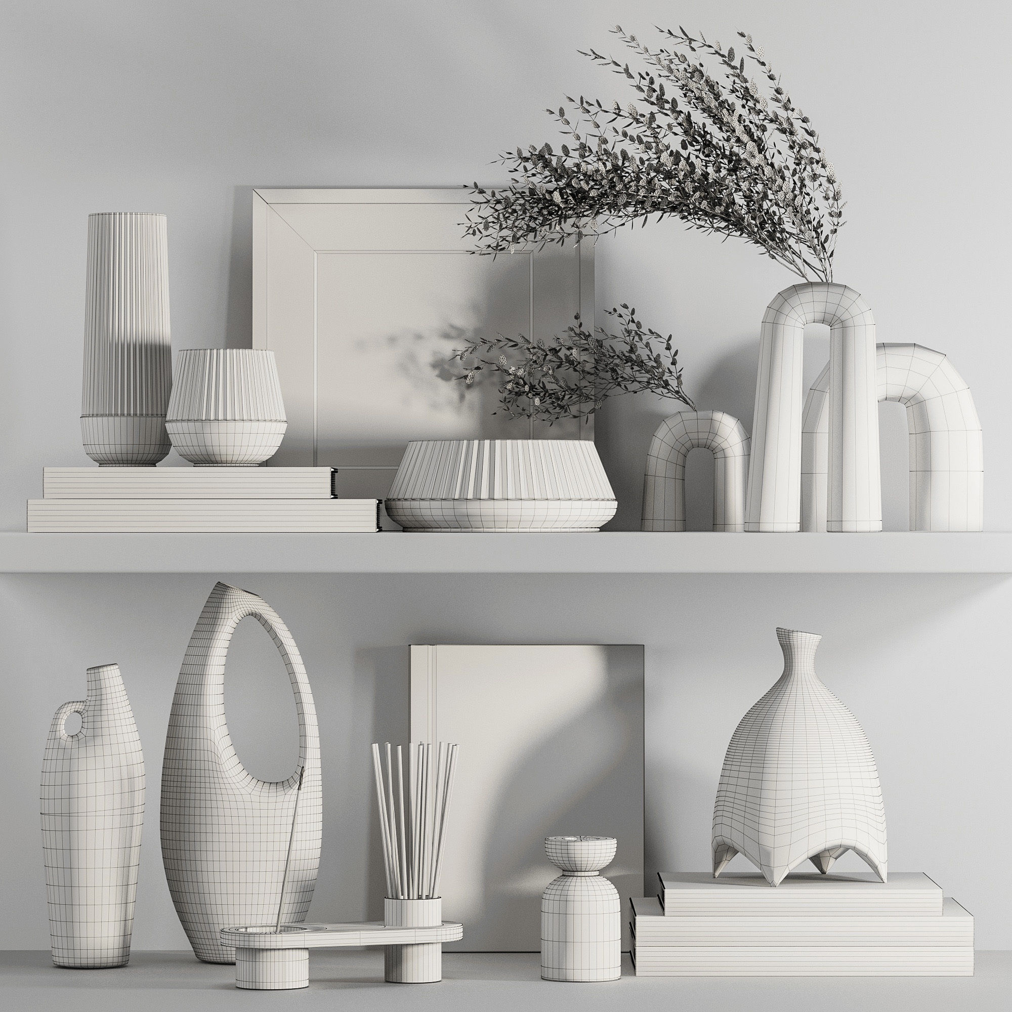 Decorative set03 3D model_4