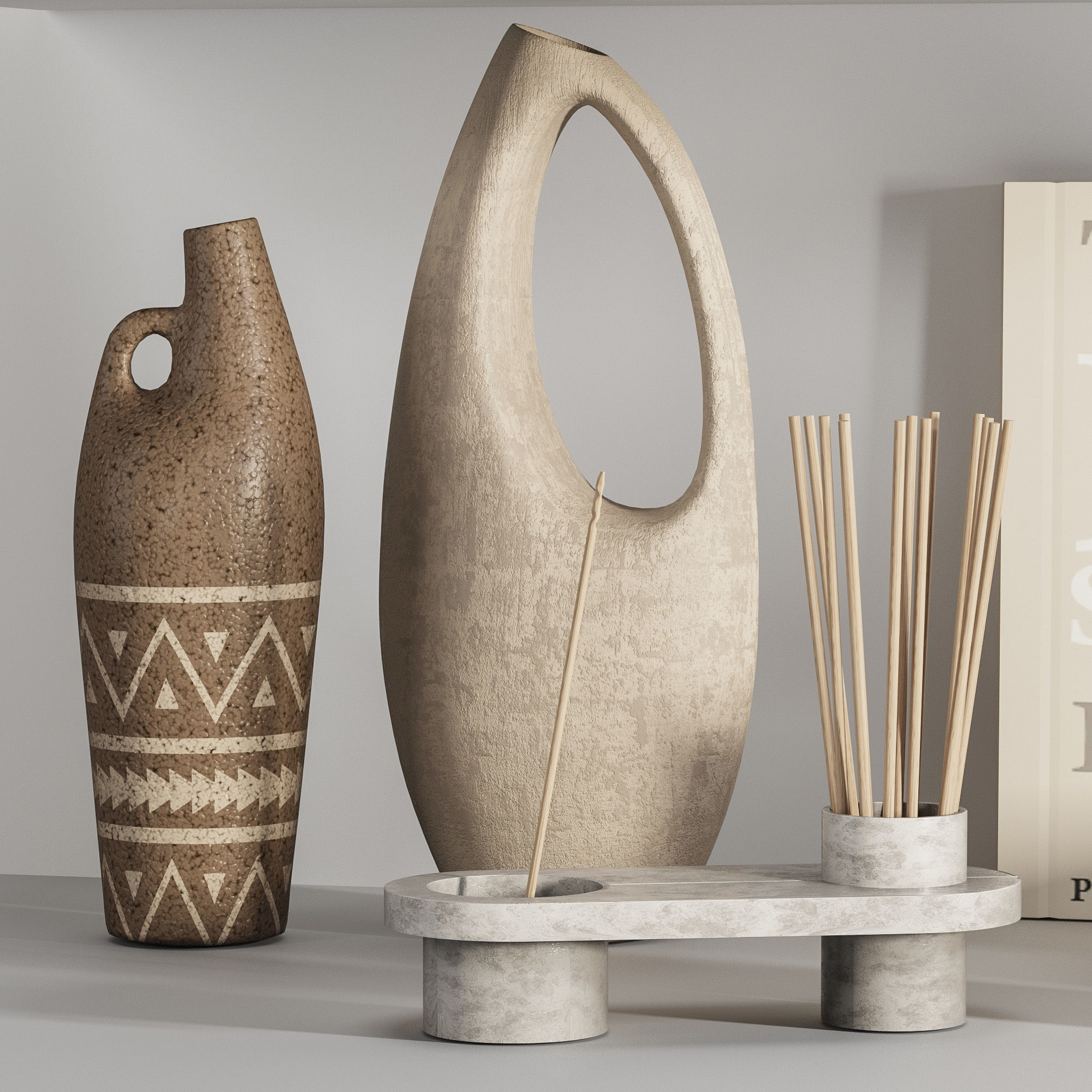 Decorative set03 3D model_3