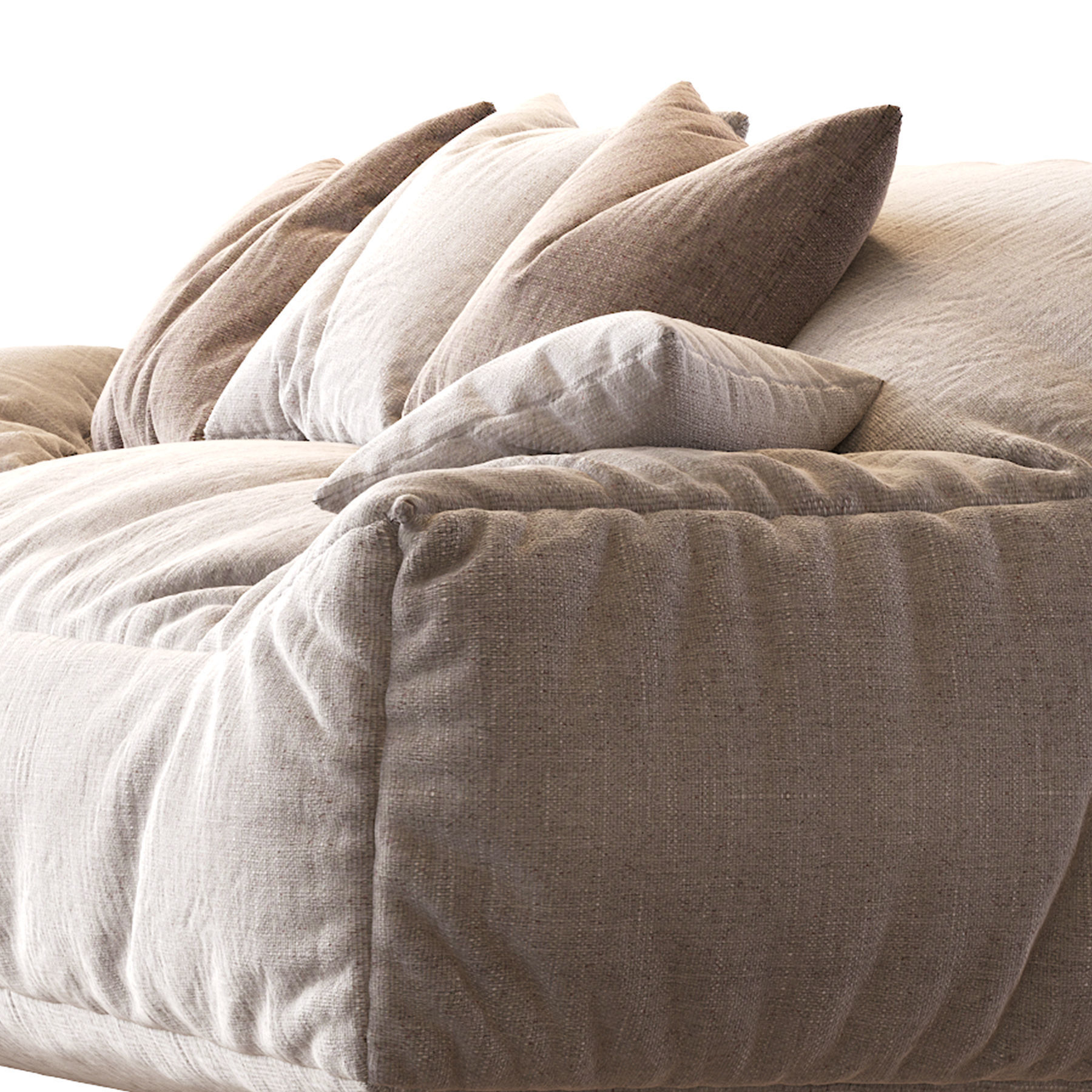 Big Joe Lux Large Bean sofa 3D model_27