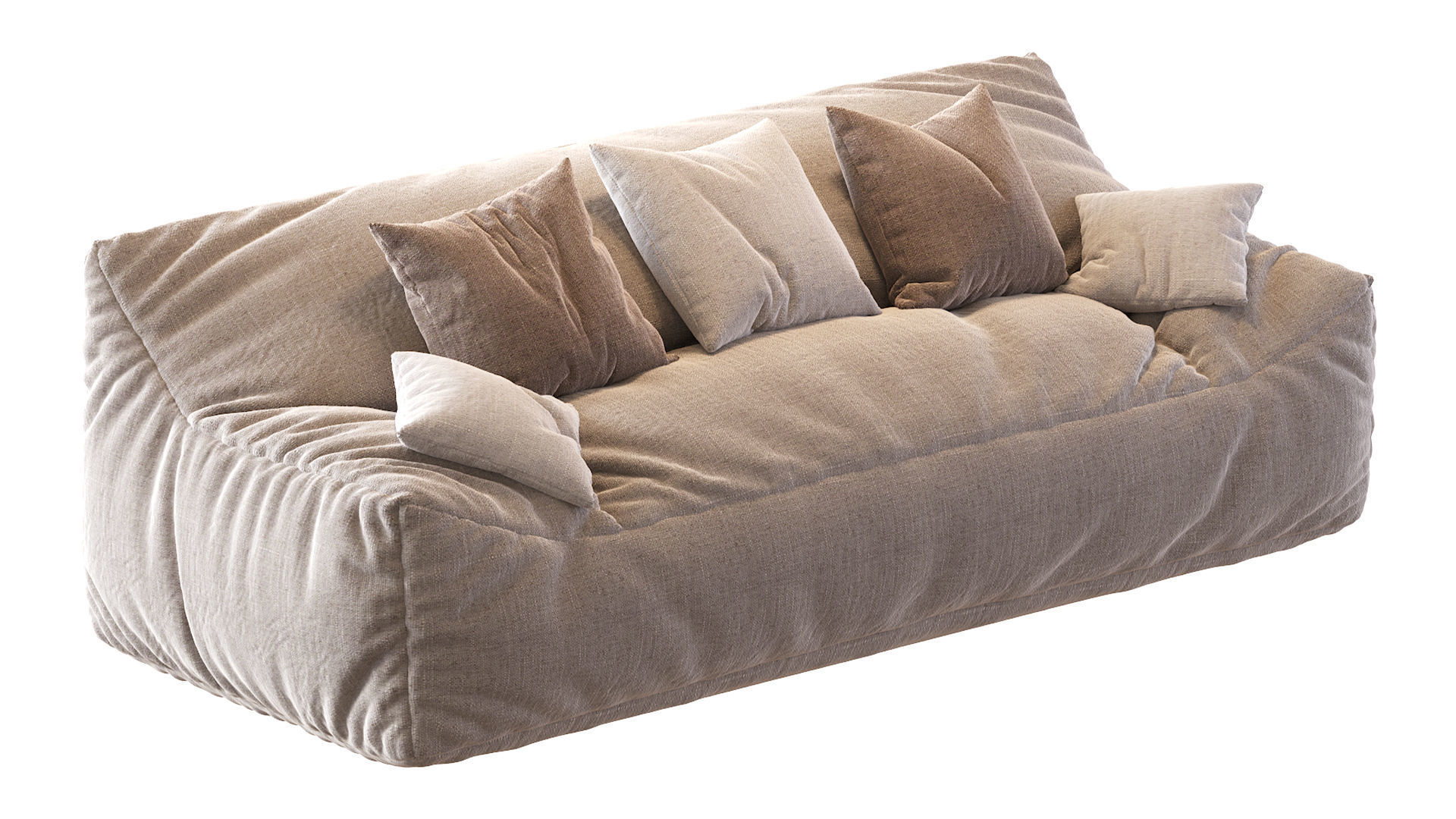 Big Joe Lux Large Bean sofa 3D model_19