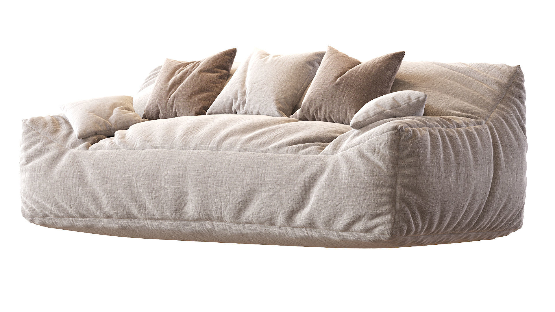 Big Joe Lux Large Bean sofa 3D model_17