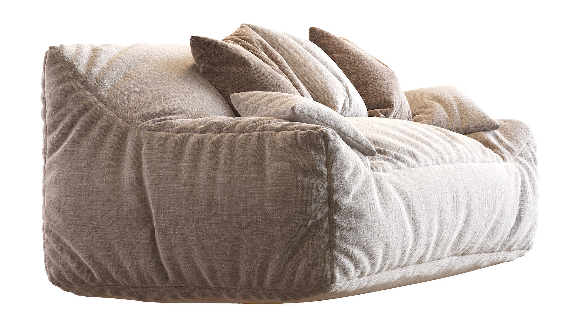 Big Joe Lux Large Bean sofa 3D model_13