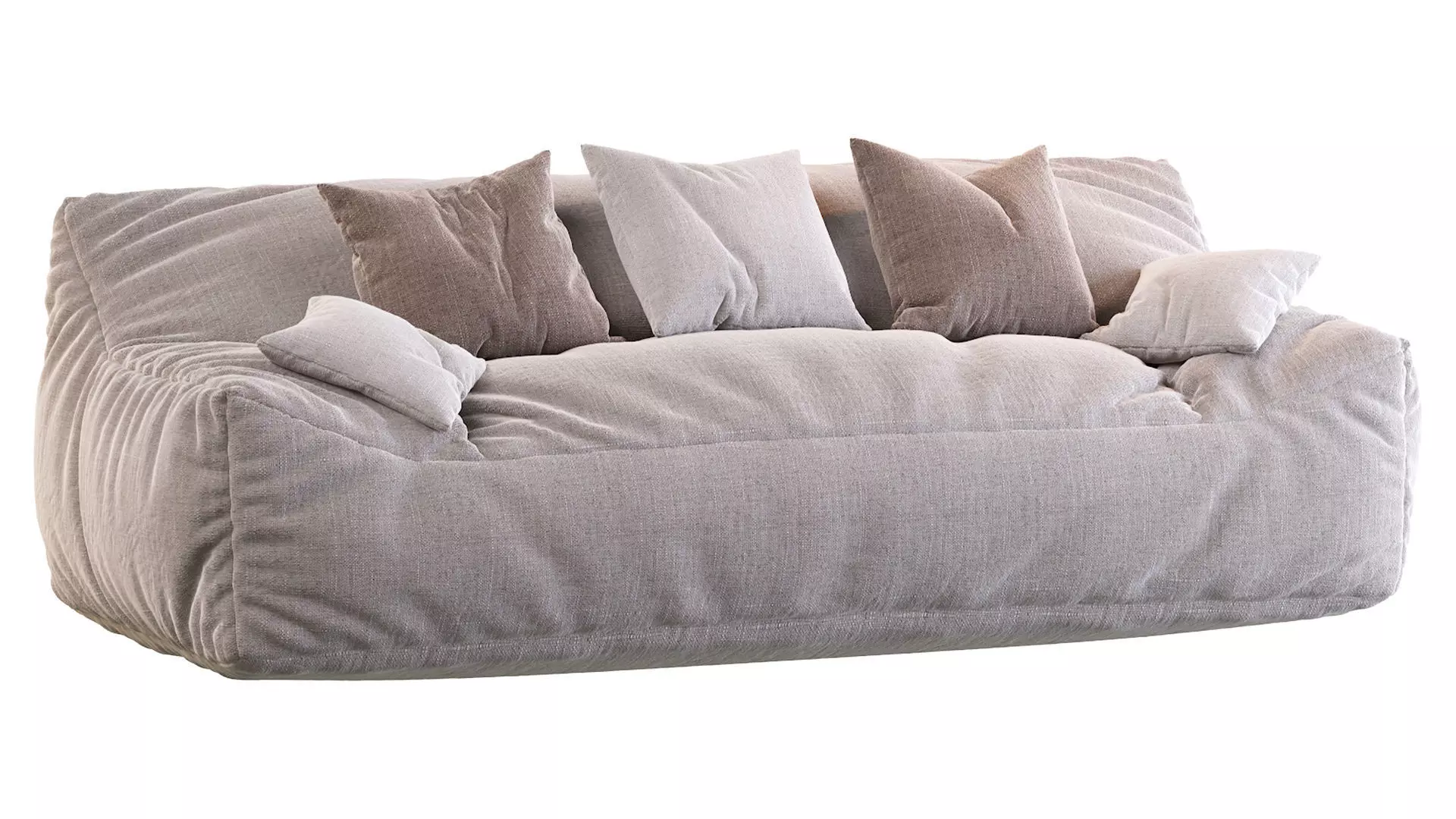 Big Joe Lux Large Bean sofa 3D model_0