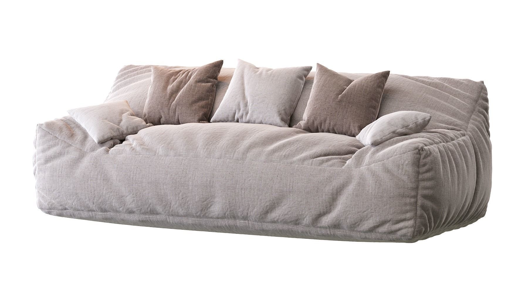 Big Joe Lux Large Bean sofa 3D model_20