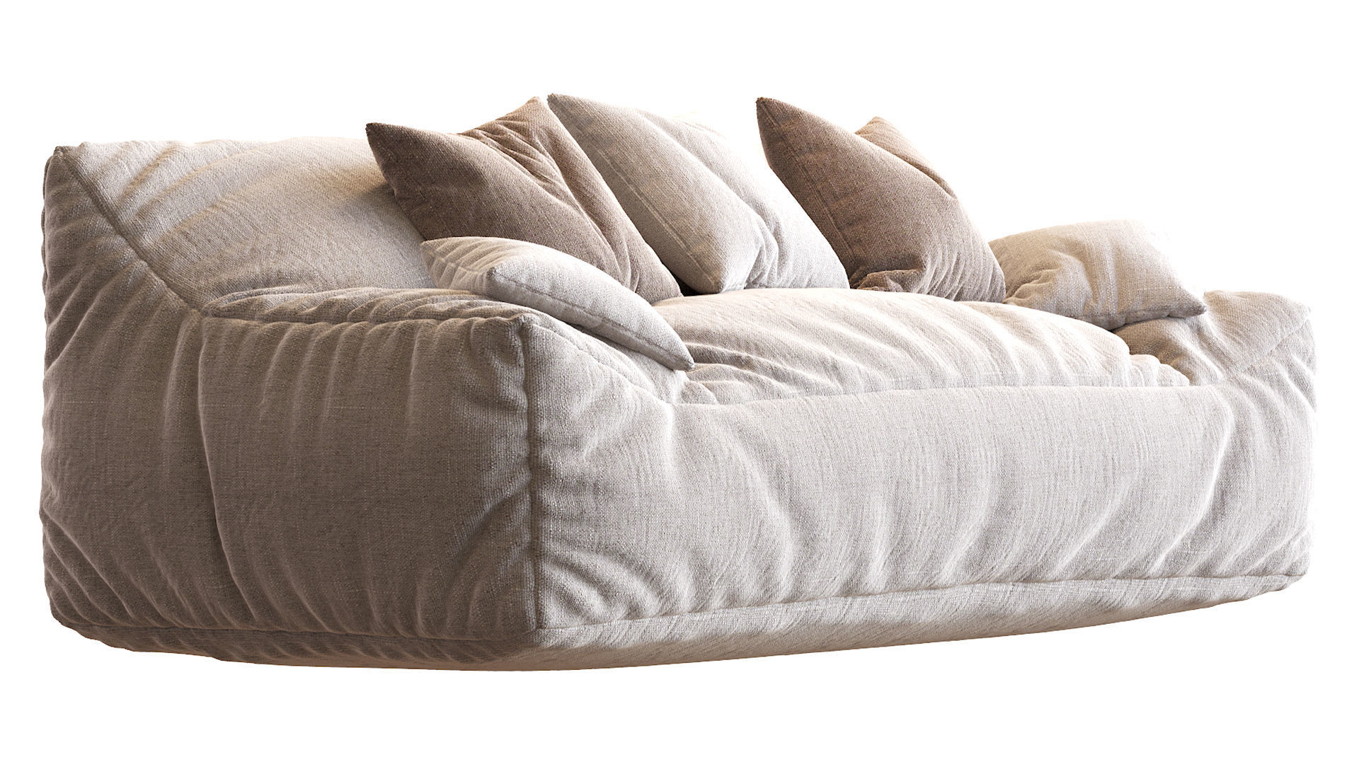 Big Joe Lux Large Bean sofa 3D model_12