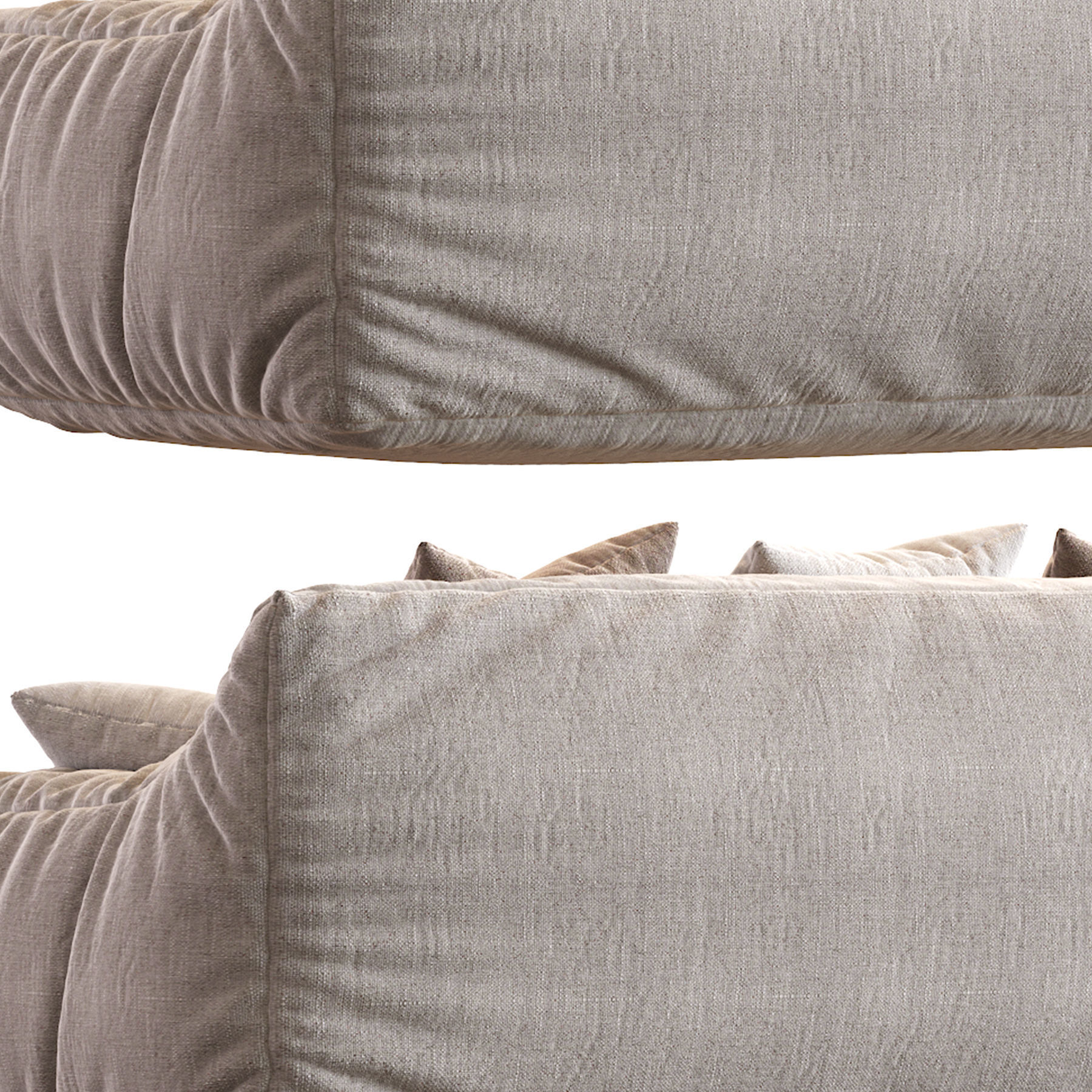 Big Joe Lux Large Bean sofa 3D model_25