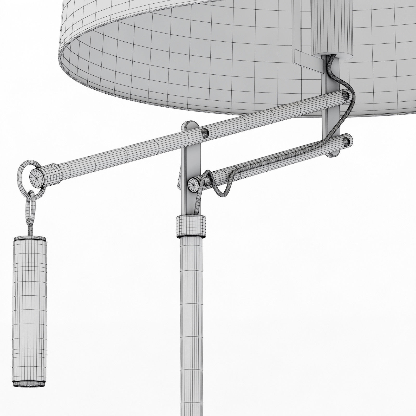 Crate and Barrel Autry Table Lamp 3D model_8