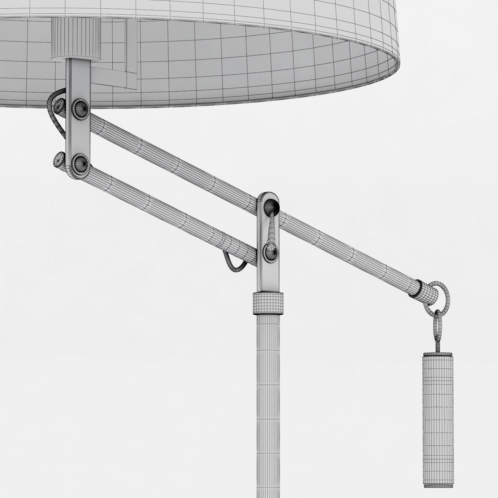 Crate and Barrel Autry Table Lamp 3D model_7