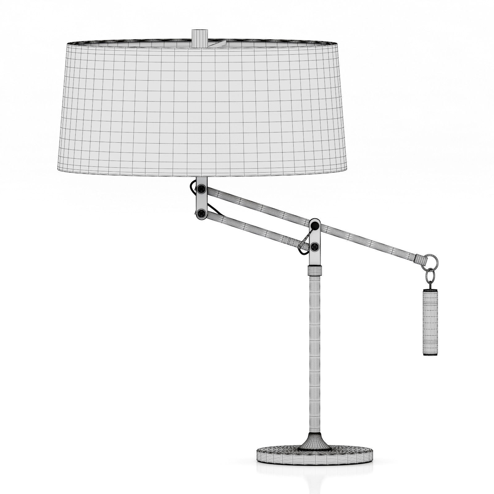Crate and Barrel Autry Table Lamp 3D model_9