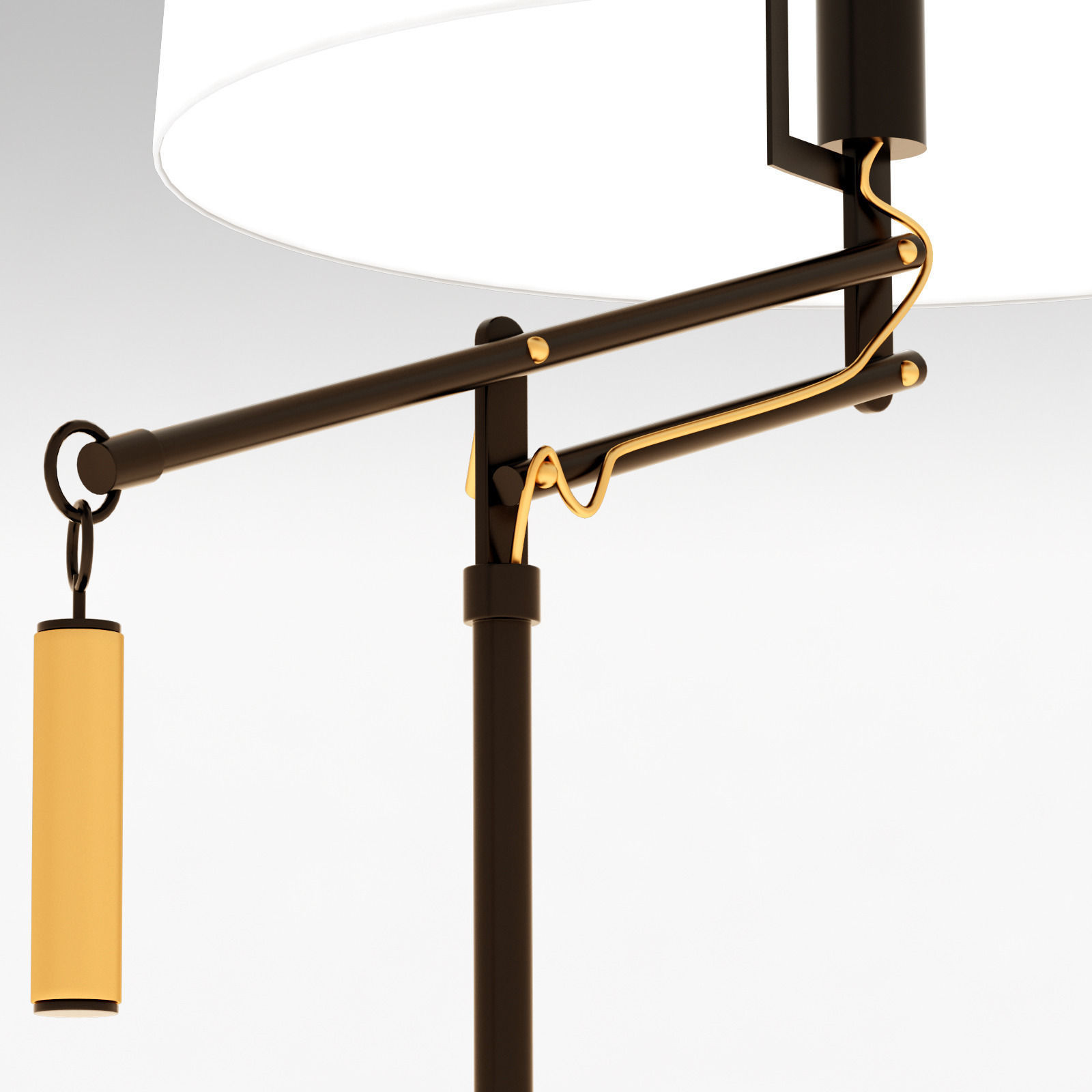 Crate and Barrel Autry Table Lamp 3D model_4