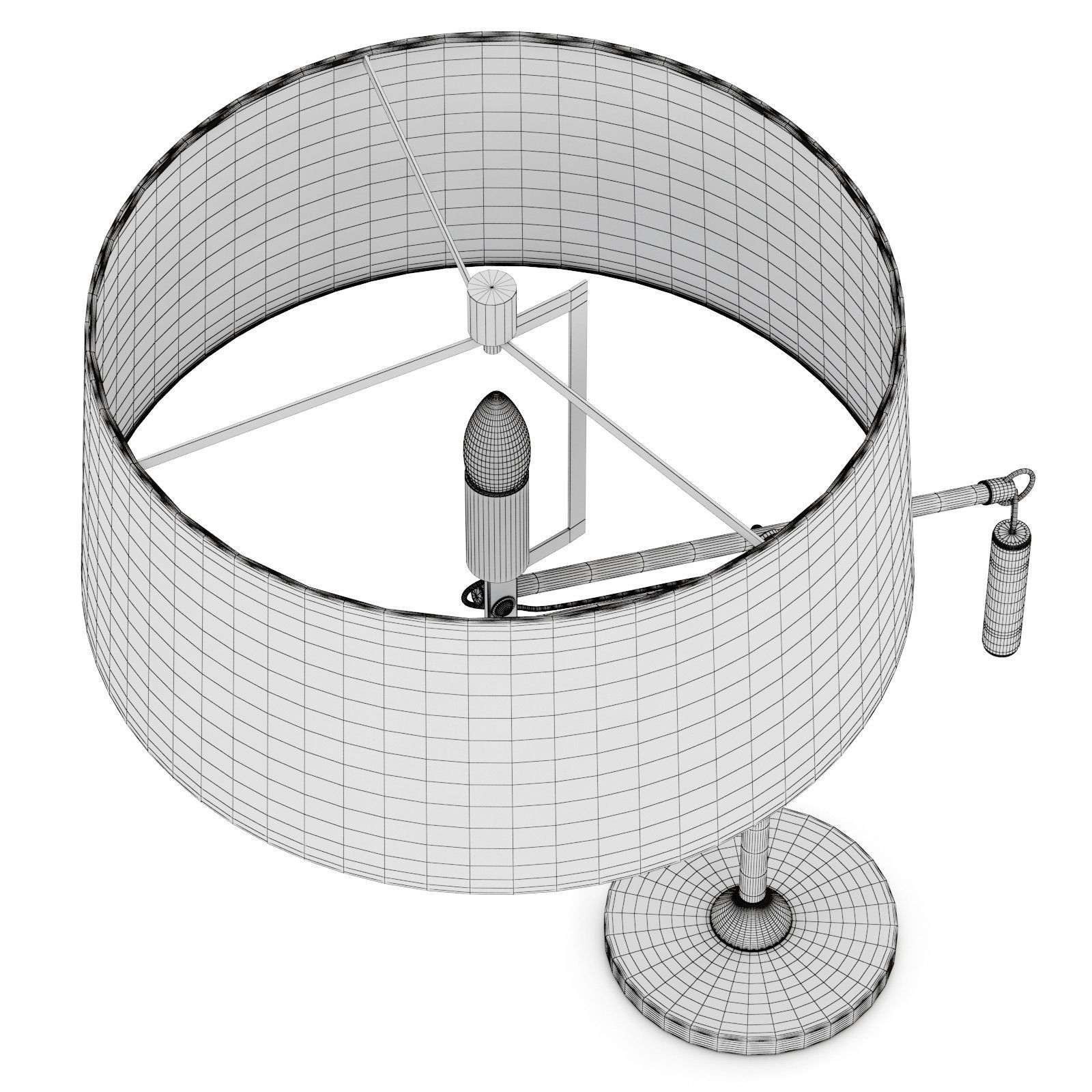Crate and Barrel Autry Table Lamp 3D model_5