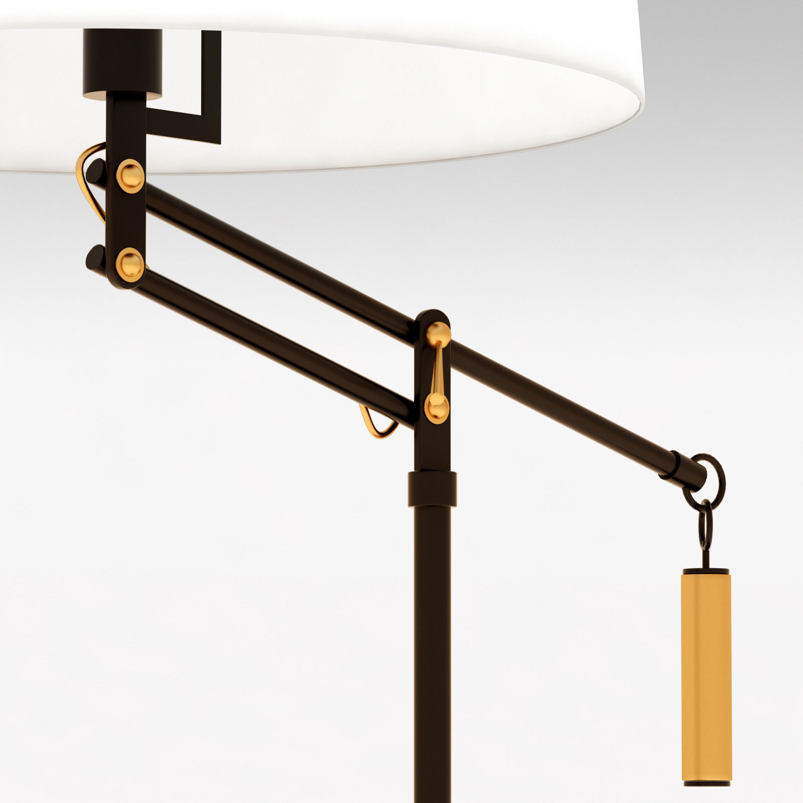 Crate and Barrel Autry Table Lamp 3D model_3