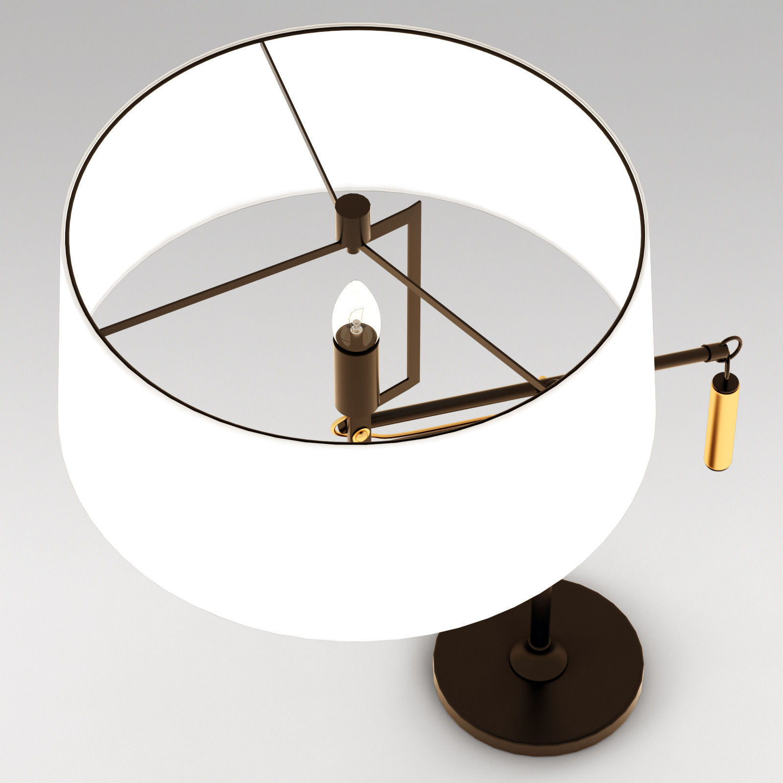 Crate and Barrel Autry Table Lamp 3D model_2