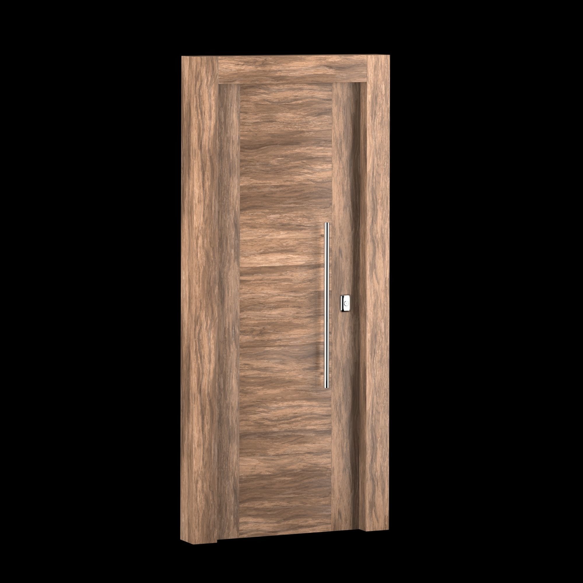 Interior-exterior Wooden Door 3D model_7