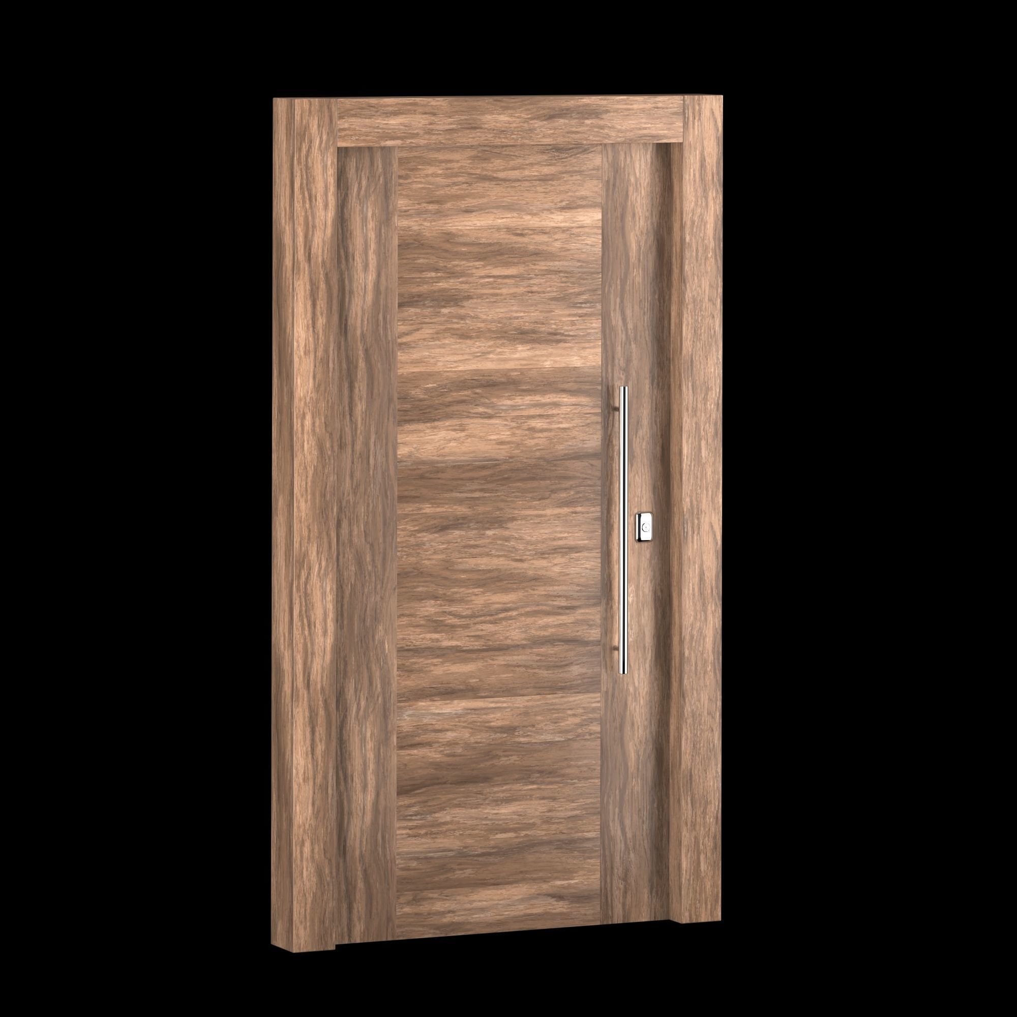 Interior-exterior Wooden Door 3D model_8
