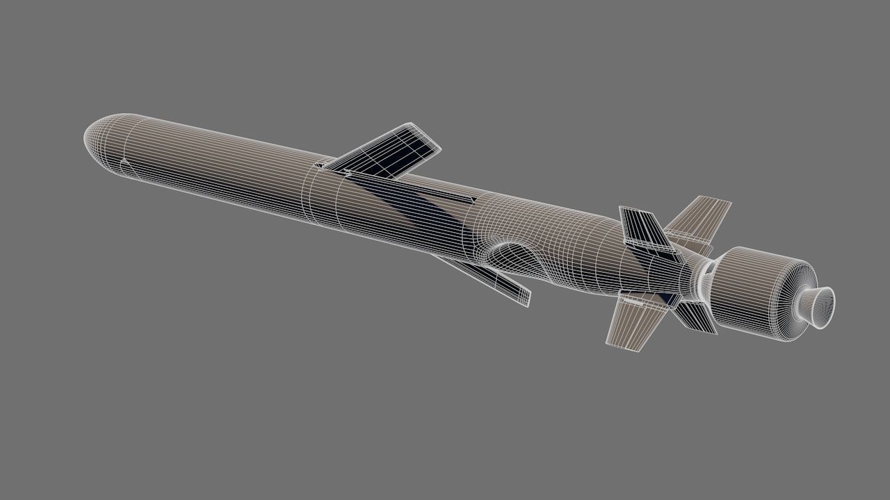 CJ-10 DF-10 KD-20 Chinese Land-Attack Cruise Missile 3D model_2
