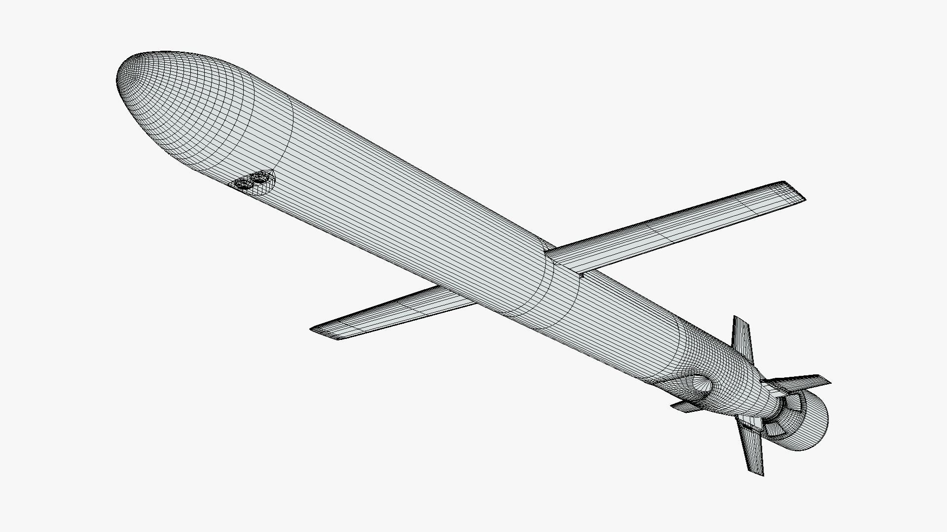 CJ-10 DF-10 KD-20 Chinese Land-Attack Cruise Missile 3D model_12
