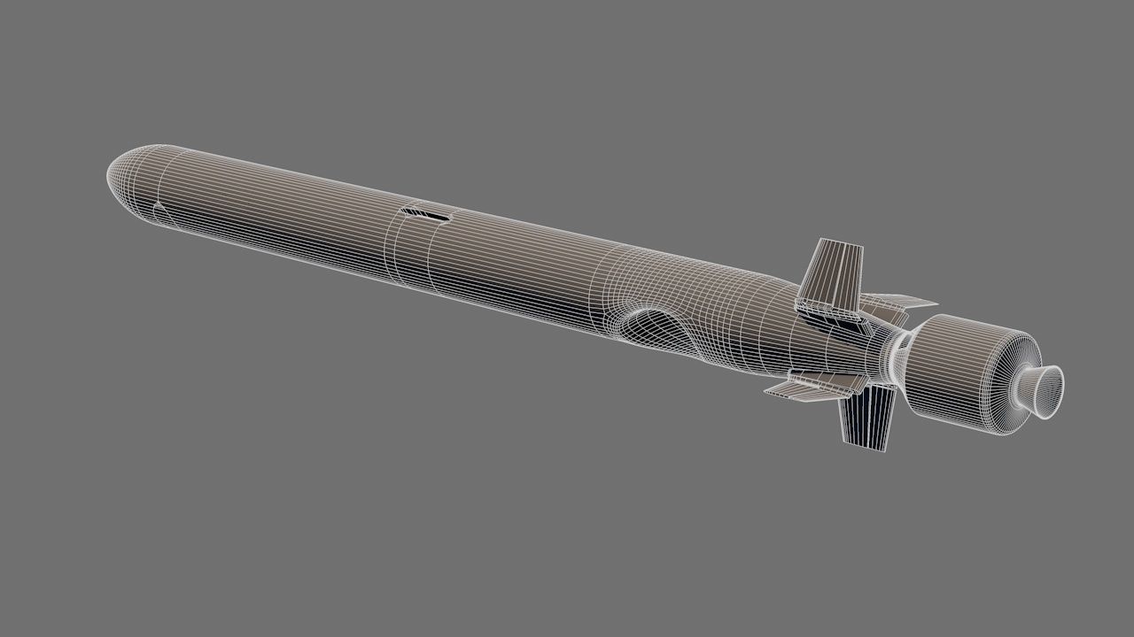 CJ-10 DF-10 KD-20 Chinese Land-Attack Cruise Missile 3D model_1