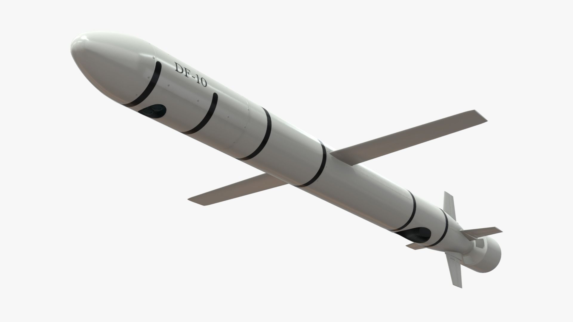 CJ-10 DF-10 KD-20 Chinese Land-Attack Cruise Missile 3D model_4