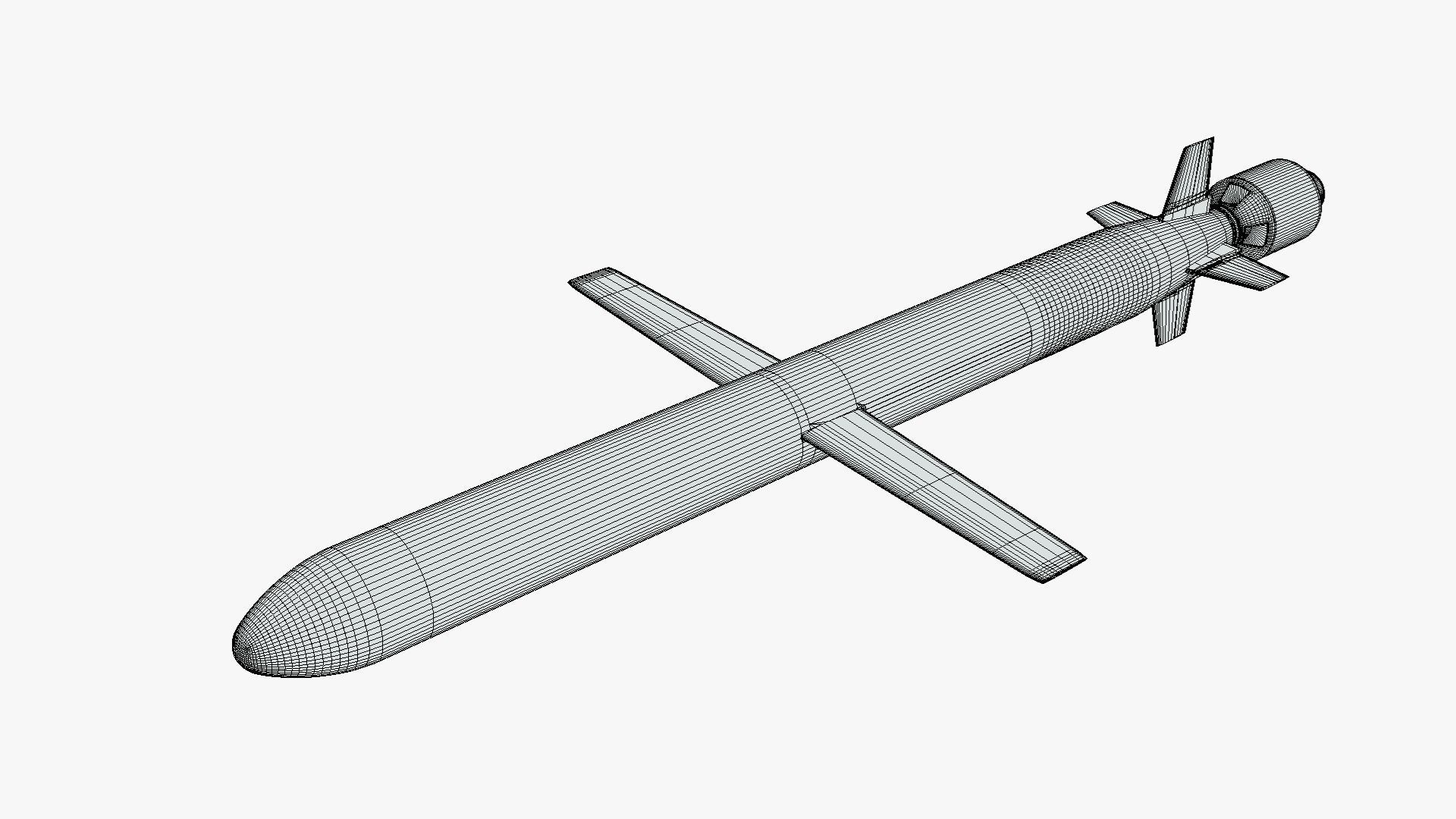 CJ-10 DF-10 KD-20 Chinese Land-Attack Cruise Missile 3D model_13