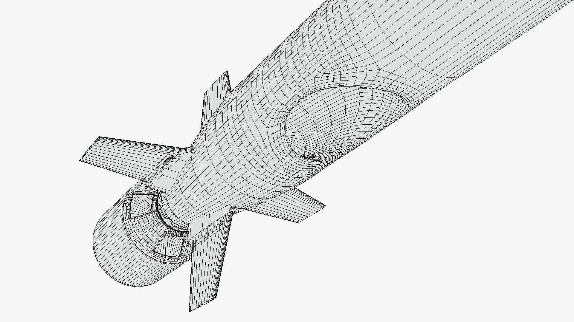 CJ-10 DF-10 KD-20 Chinese Land-Attack Cruise Missile 3D model_11