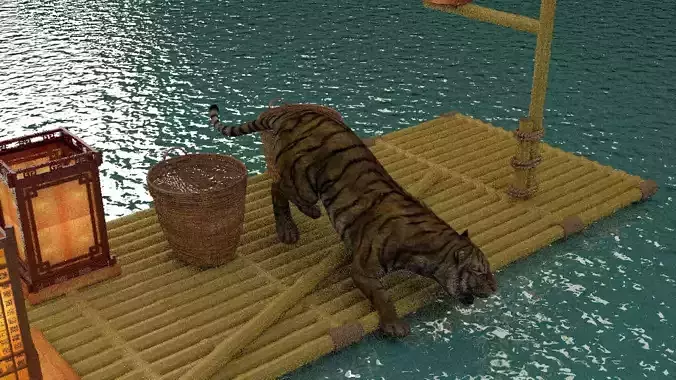 Chinese drinking tiger  